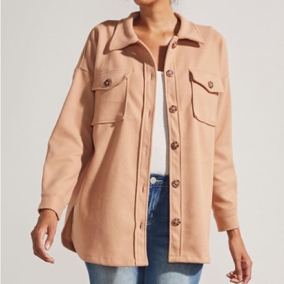 Suzanne Betro Jackets & Blazers - Suzanne Betro Blush Shacket